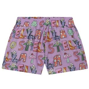 STELLA MCCARTNEY- FAIRY LETTER SHORTS - PURPLE